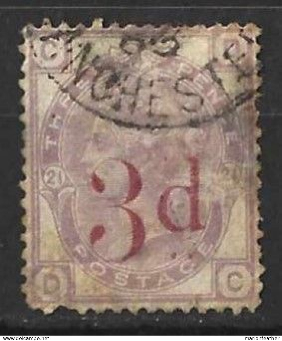 GB....QUEEN VICTORIA...(1837-01.)..." 1880.."...SURFACE PRINTED........SG158......PL21.... SOLD AS A FILLER.... USED.. - Gebraucht