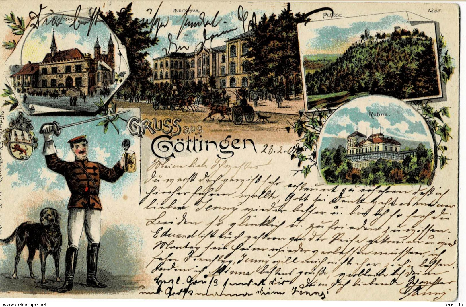 Gruss Aus Göttingen Circulée En 1902 - Goettingen