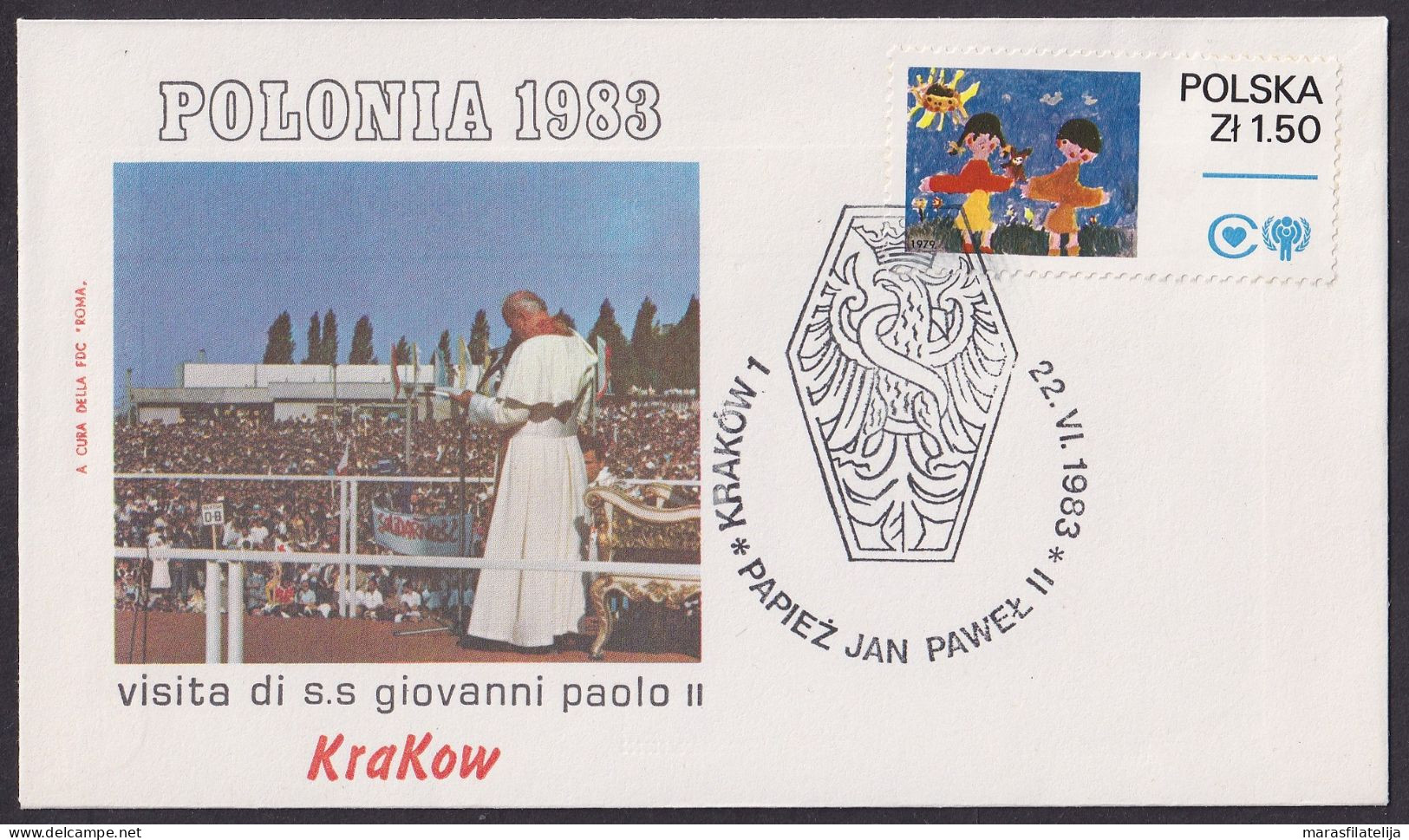 Vatican Poland 1983, Pope Voyage, KraKow, Special Cover II - Sonstige & Ohne Zuordnung
