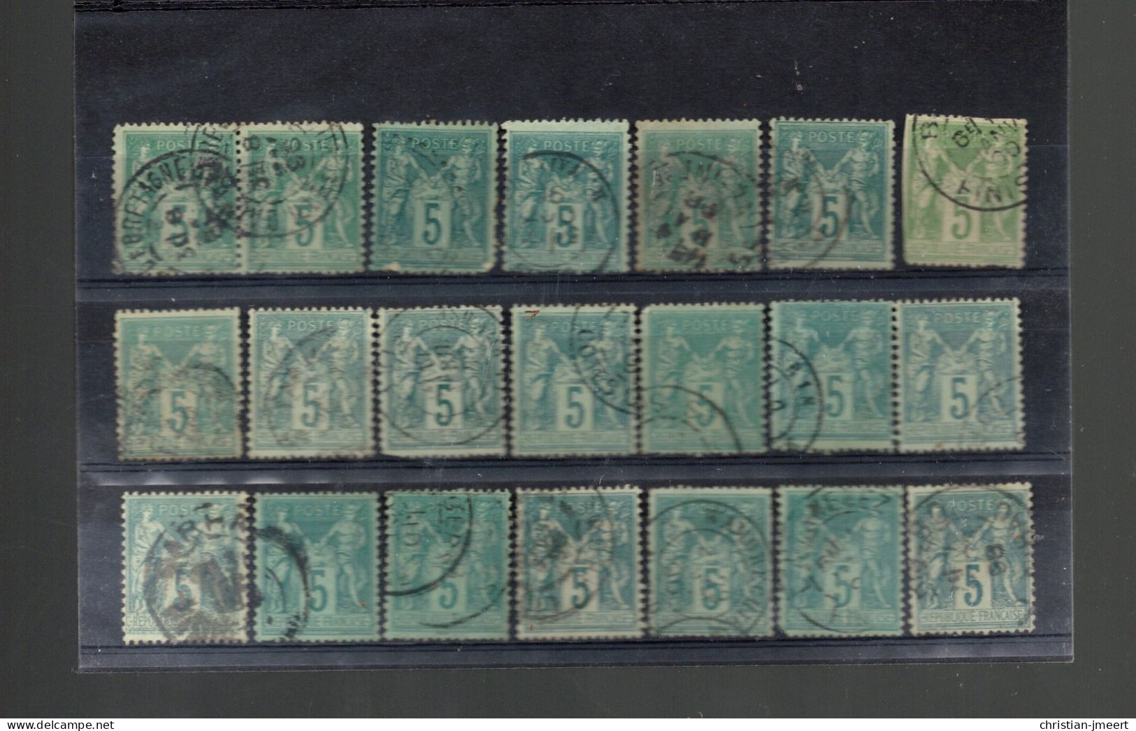 FRANCE Collection De Timbres  Type Sage Divers Types - 1876-1898 Sage (Type II)