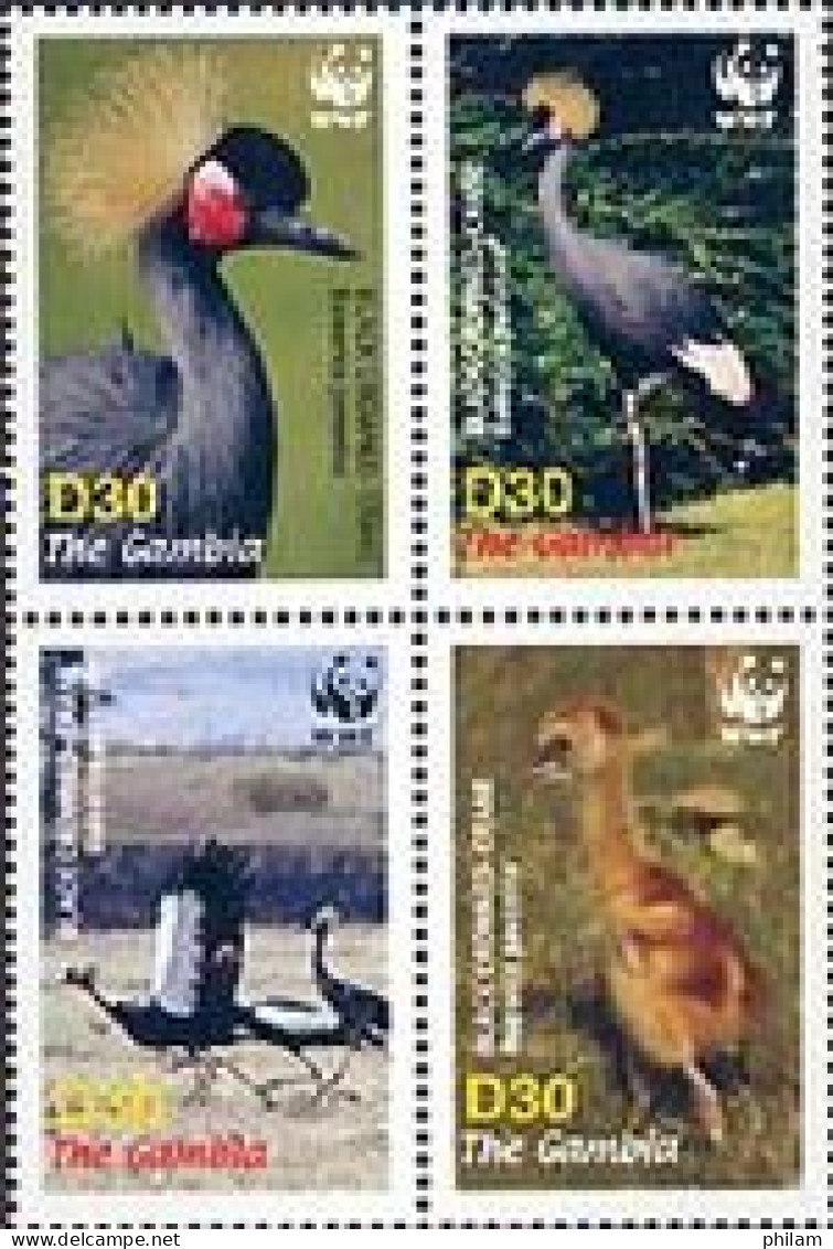 GAMBIE 2006 - W.W.F. - Aigrette à Tête Noire - Unused Stamps