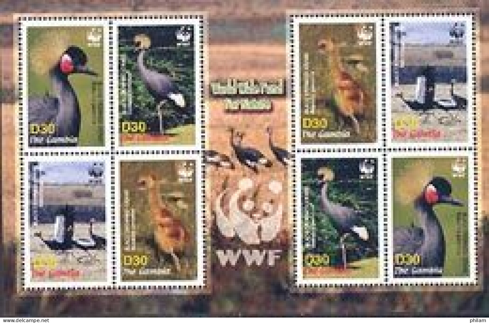 GAMBIE 2006 - W.W.F. - Aigrette à Tête Noire - BF - Unused Stamps