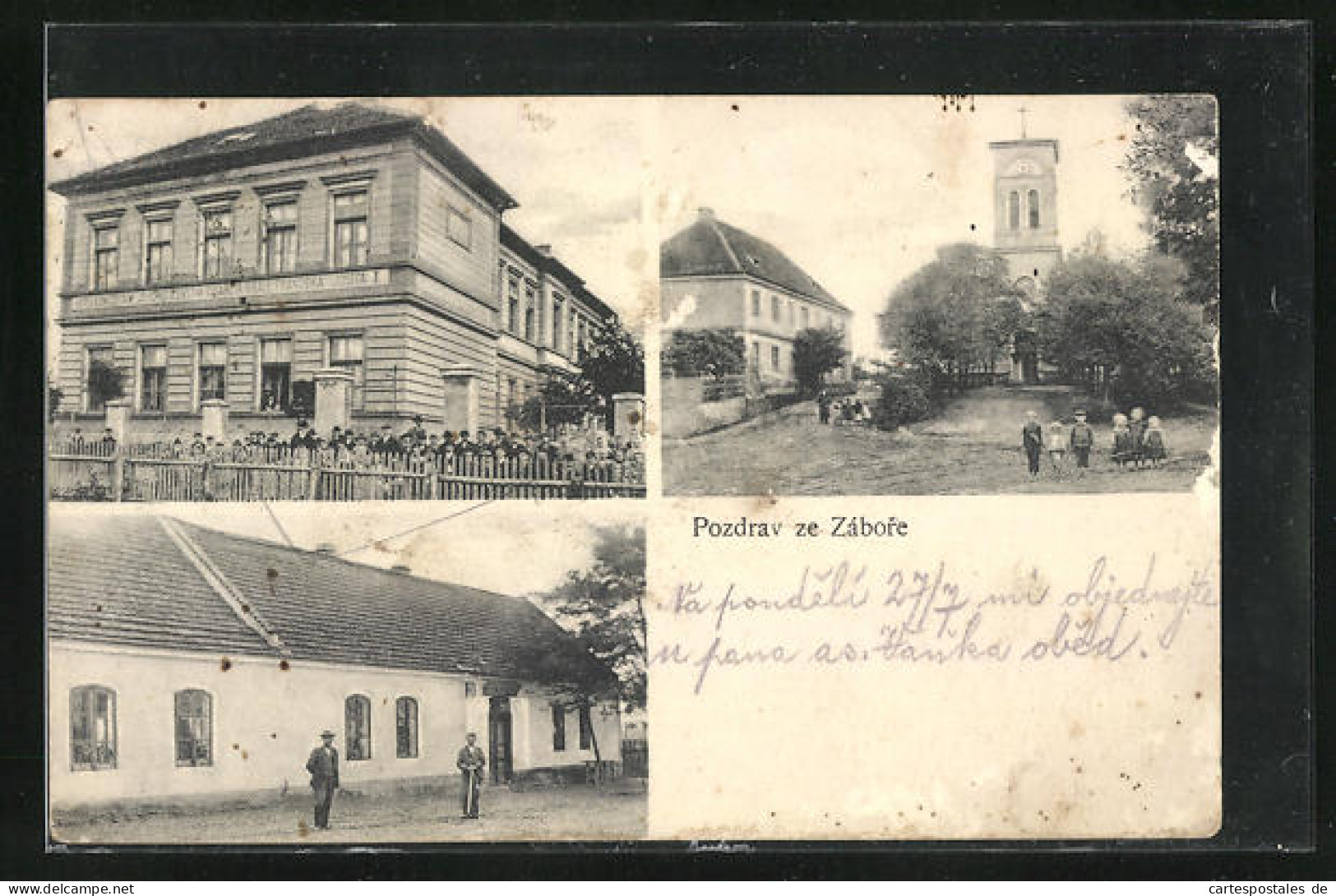 AK Zahori Nad Labem, Kostel, Skola  - Czech Republic