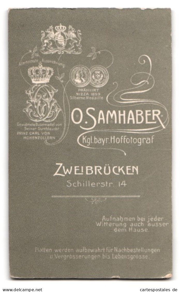 Fotografie O. Samhaber, Zweibrücken, Schillerstrasse 14, Oma Mit Ihren Enkeln  - Anonymous Persons