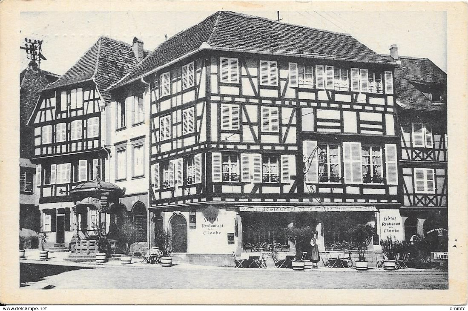 Hôtel Restaurant  De La Cloche - Propr : A. LEROUXEL  Téléph. 29. OBERNAI - Obernai