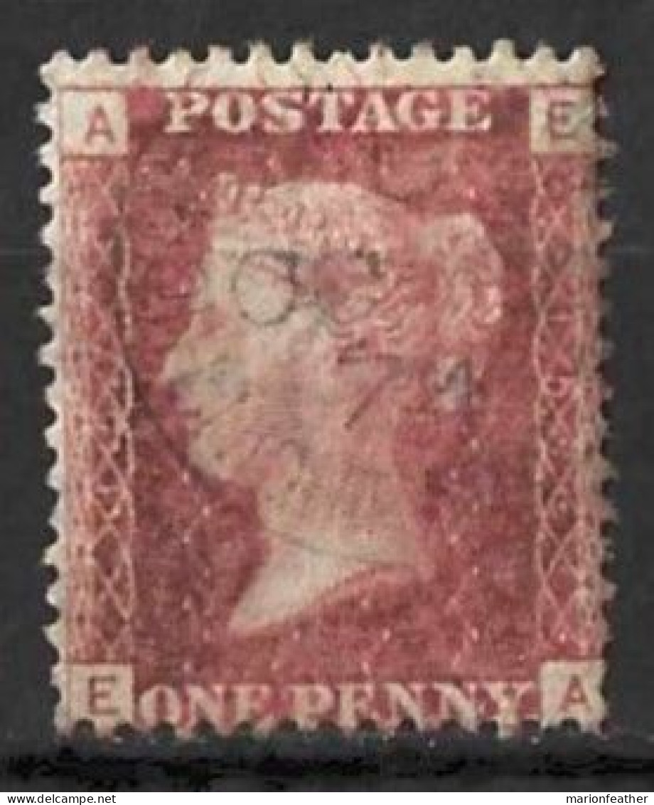 GB...QUEEN VICTORIA..(1837-01..)...." 1864.."...LINE ENGRAVED......1d RED....PLATE 157.....CDS......GOOD USED... - Usados