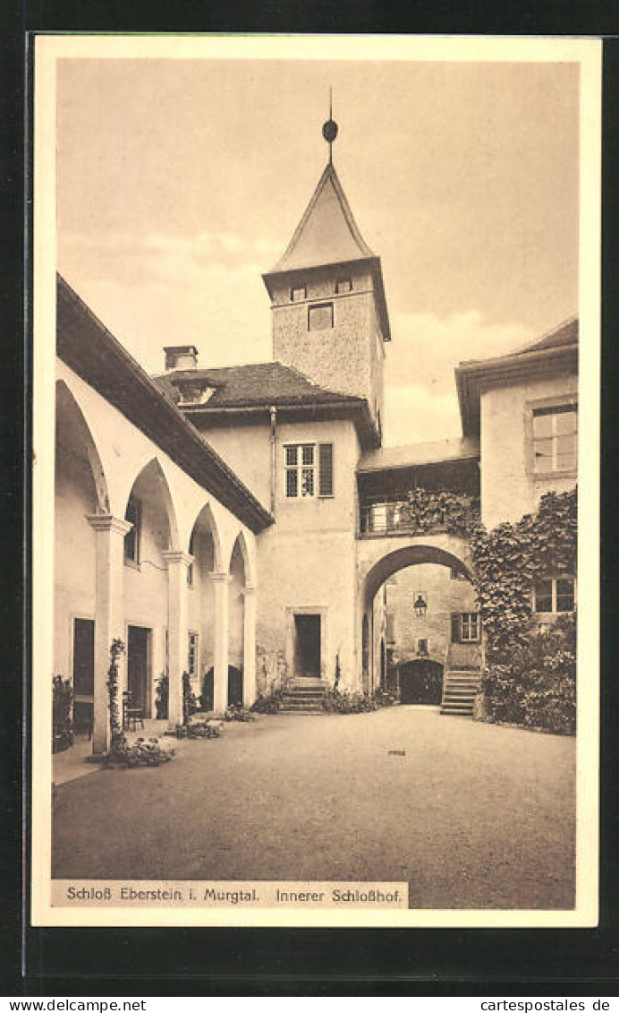 AK Gernsbach /Murgtal, Innerer Schlosshof Von Schloss Eberstein  - Gernsbach