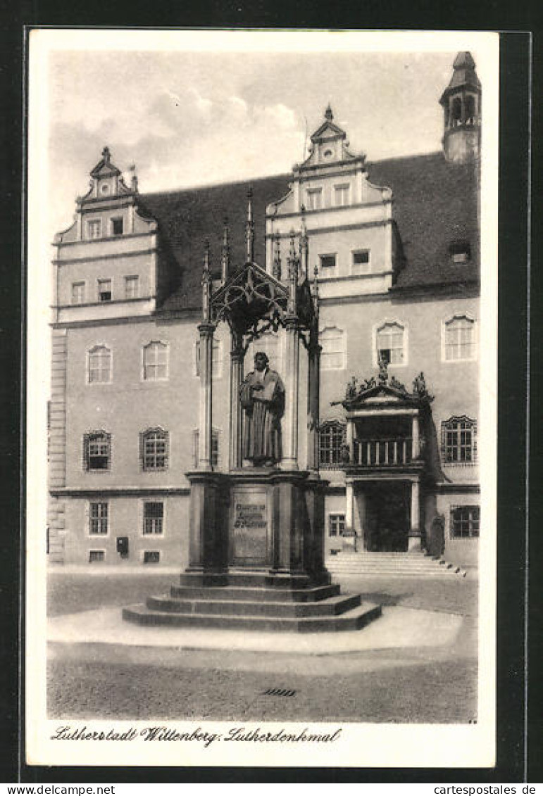 AK Wittenberg, Lutherdenkmal  - Wittenberg