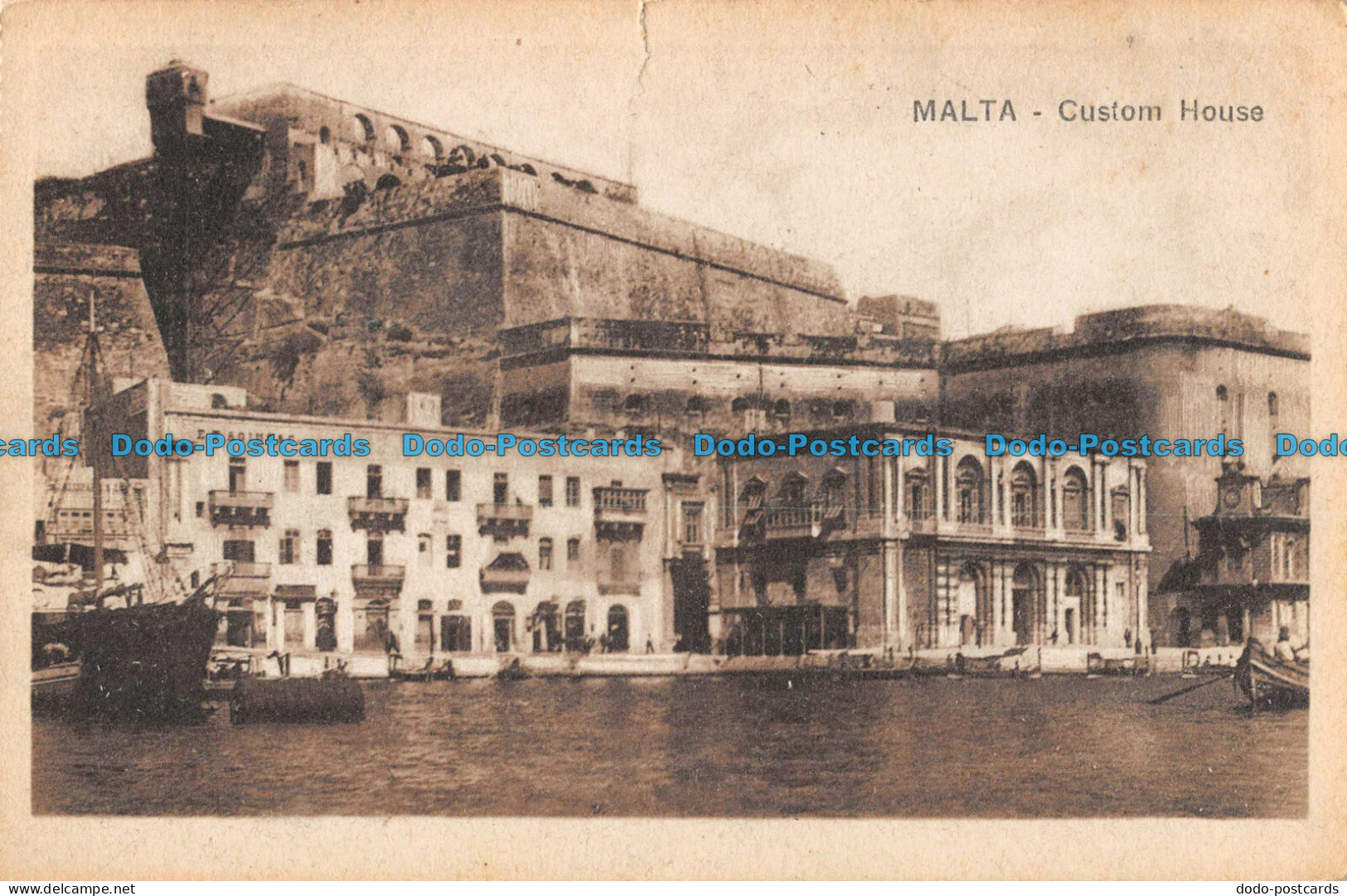 R089503 Malta. Custom House. F. W. Grech E C. Bill Hopkins Collection. London Po - Sonstige & Ohne Zuordnung