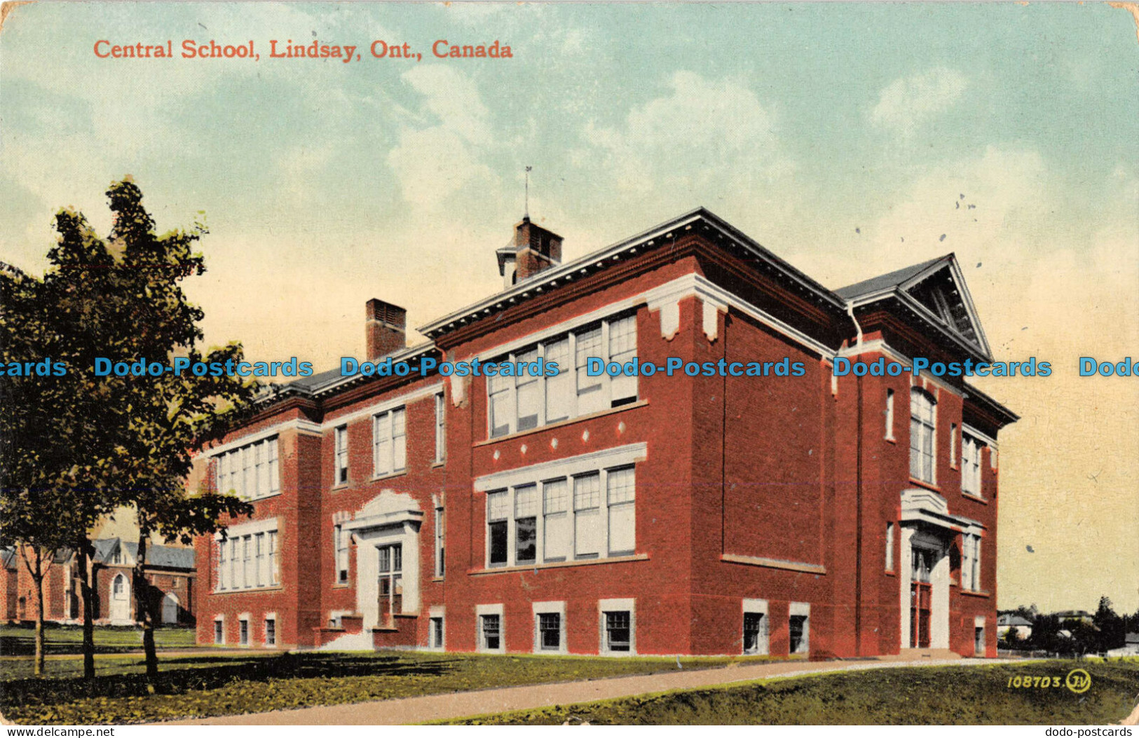 R089518 Central School. Lindsay. Ont. Canada. Valentine. Bill Hopkins Collection - Monde