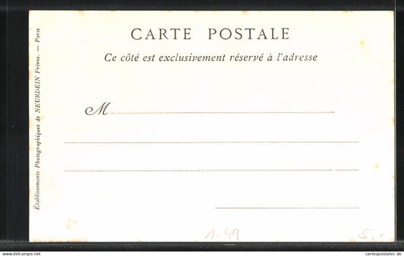 Cartolina Les Jounées Italiennes 1903, Chasse De Rambouillet, Le Tiré Du Roi  - Familles Royales