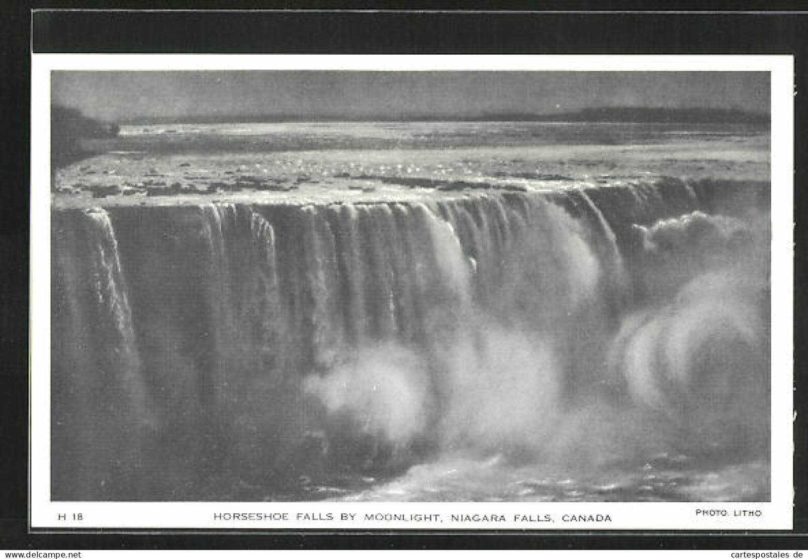 AK Canada, Niagara Falls, Horseshoe Falls By Moonlight  - Sonstige & Ohne Zuordnung