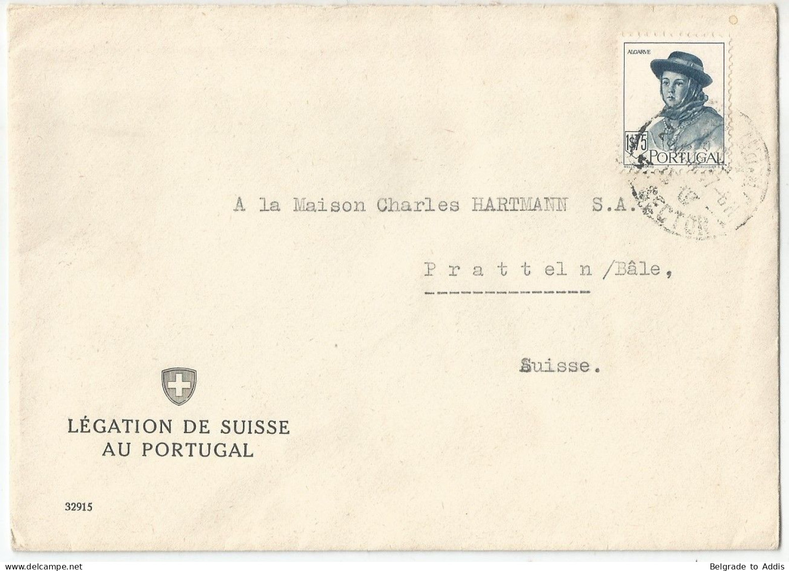 Portugal Afinsa 682 Used On Registered Cover 1941 Legation De Suisse - Briefe U. Dokumente