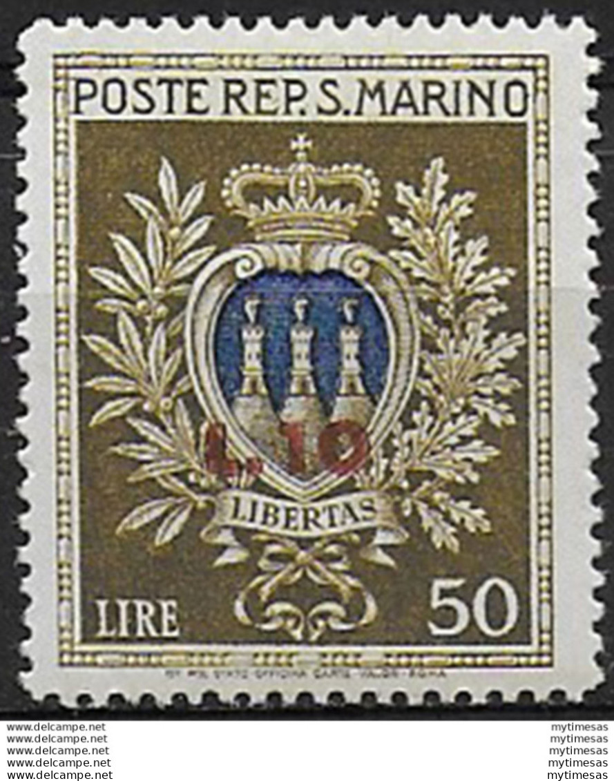 1946 San Marino Pro Opere Assistenza 1v MNH Sass N. 297 - Sonstige & Ohne Zuordnung