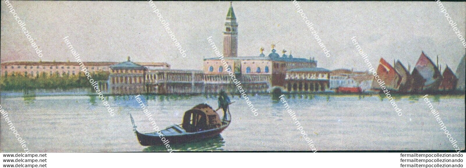 Bt365 Cartolina  Mini Venezia Citta' 5x14 Cm Panorama Veneto - Venetië (Venice)