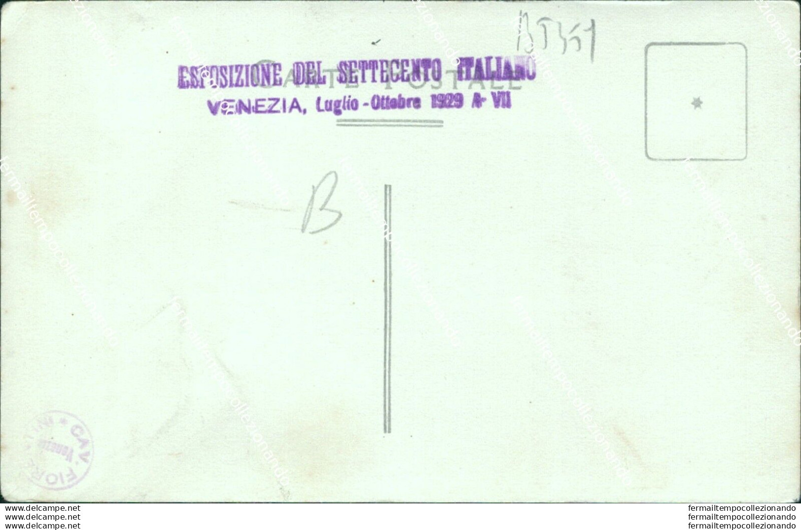 Bt359 Cartolina Venezia Citta'  Esposizione Del Settecento - Venezia