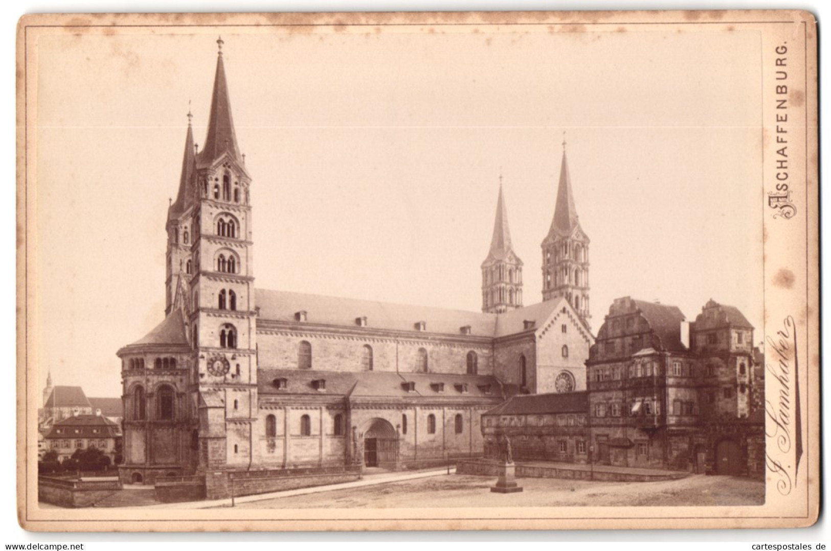 Fotografie J. Samhaber, Aschaffenburg, Ansicht Bamberg, Dom  - Places