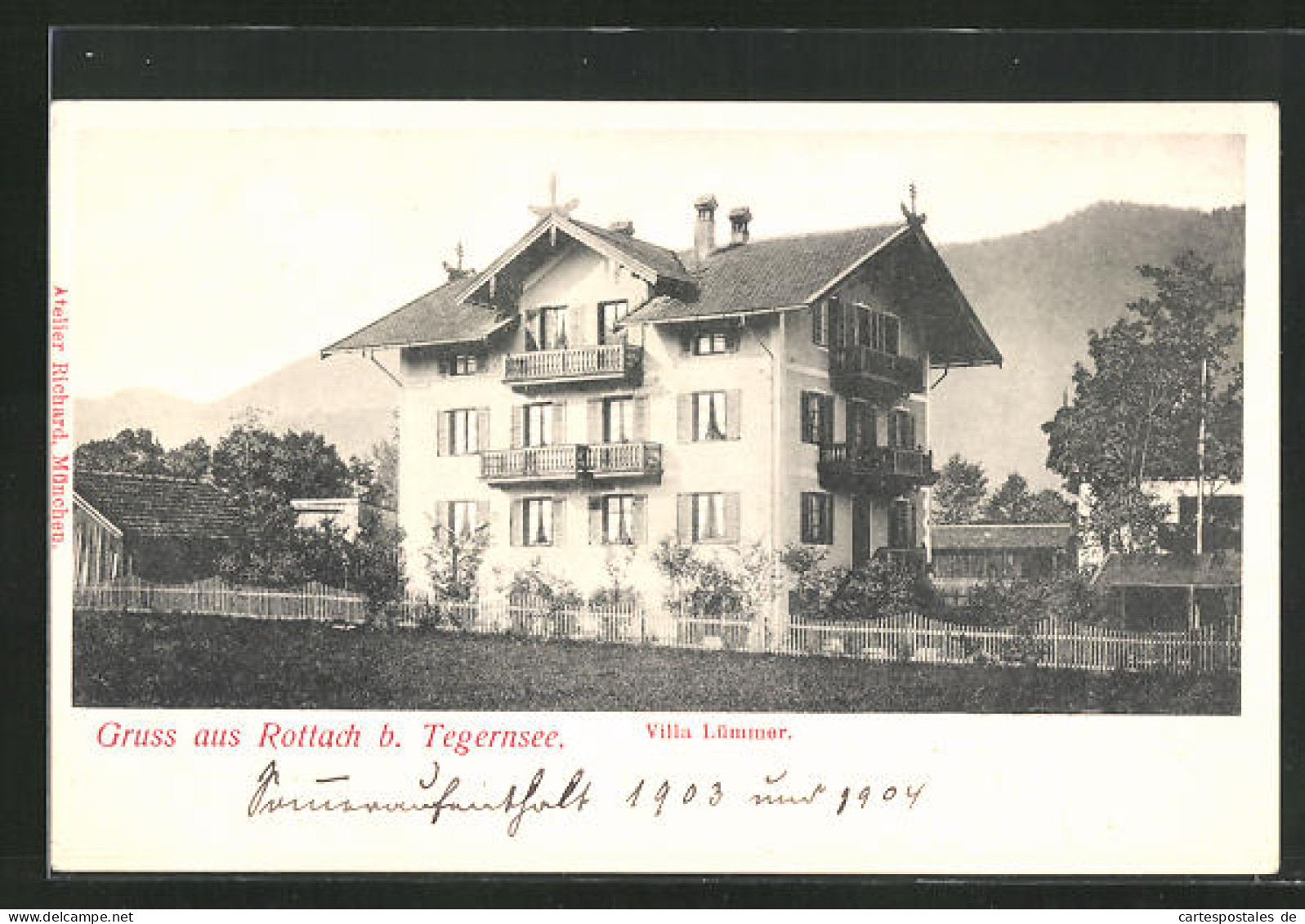 AK Rottach / Tegernsee, Hotel Villa Lümmer  - Tegernsee