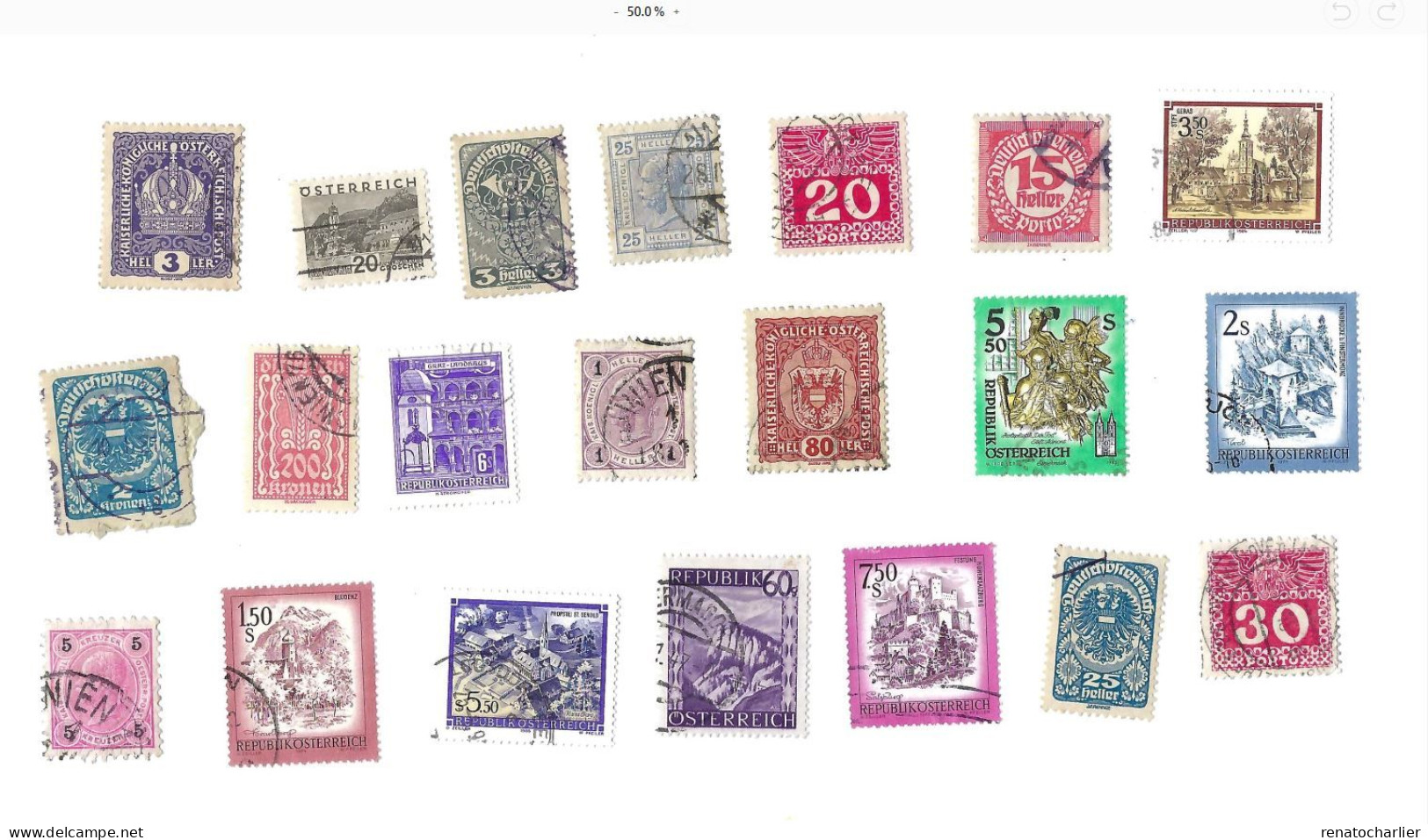 Collection De 100 Timbres  Oblitérés. - Colecciones