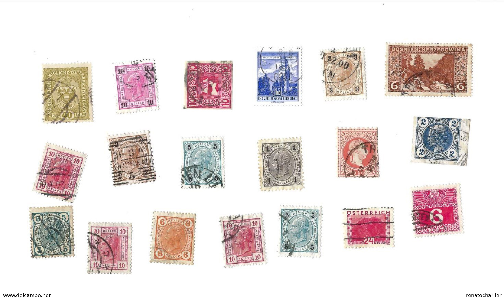 Collection De 100 Timbres  Oblitérés. - Collezioni