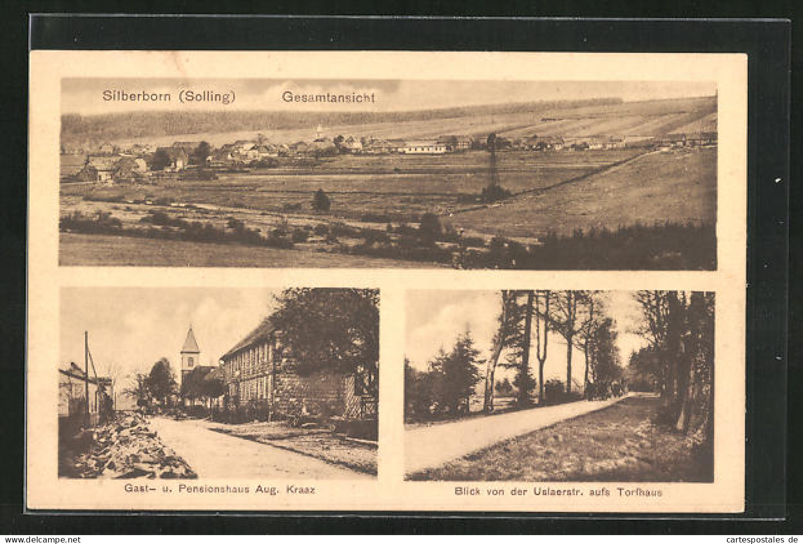 AK Silberborn /Solling, Strasse Am Gasthaus Aug. Kraaz, Uslaerstrasse Mit Torfhaus  - Other & Unclassified