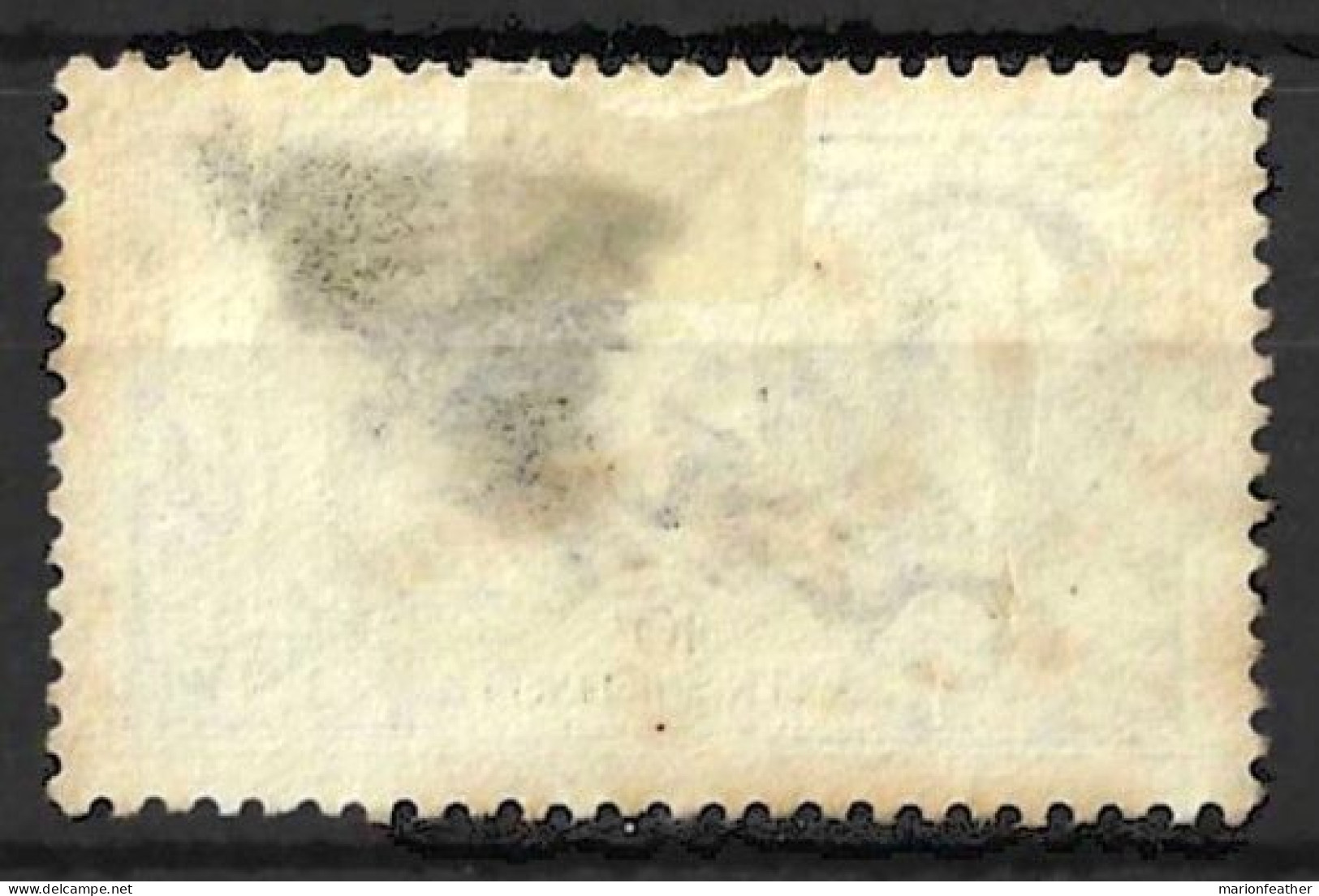 GB  ..KING GEORGE V...(1910-36..)..." 1934.."......10/-....SEAHORSE....HAS THIN.....(CAT.VAL.£80..)....USED.... - Used Stamps