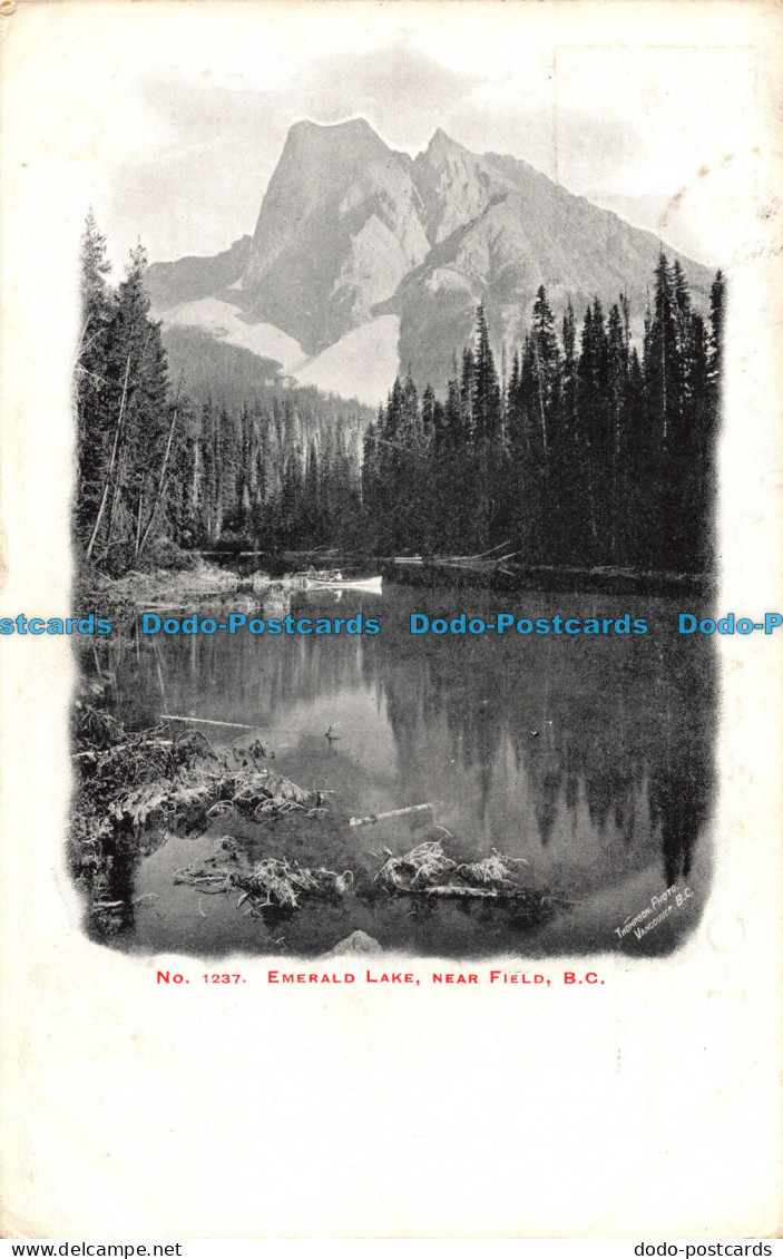 R089536 No. 1237. Emerald Lake Near Field. B. C. Bill Hopkins Collection. London - Sonstige & Ohne Zuordnung
