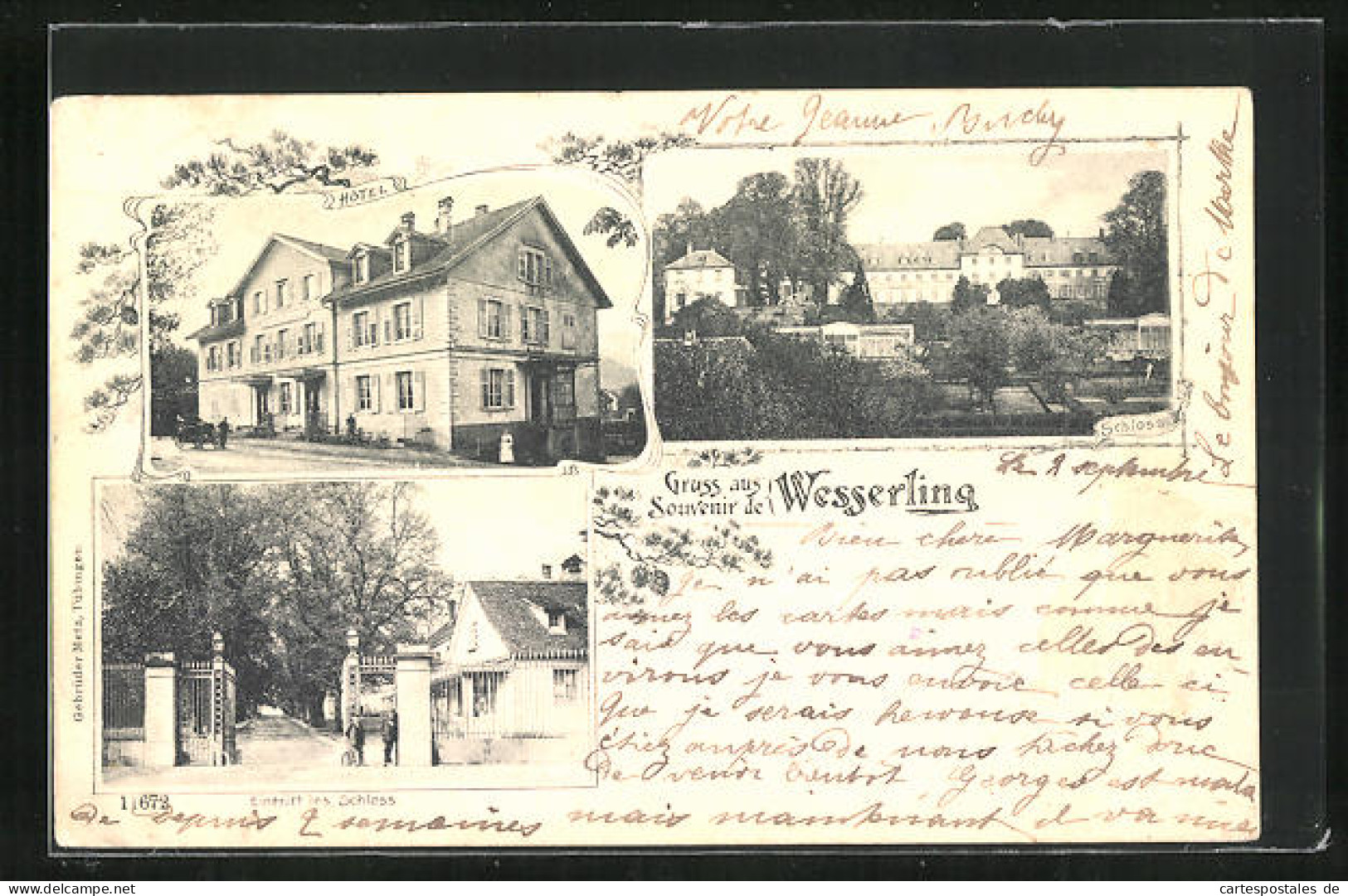 CPA Wesserling, Hotel, Château  - Other & Unclassified