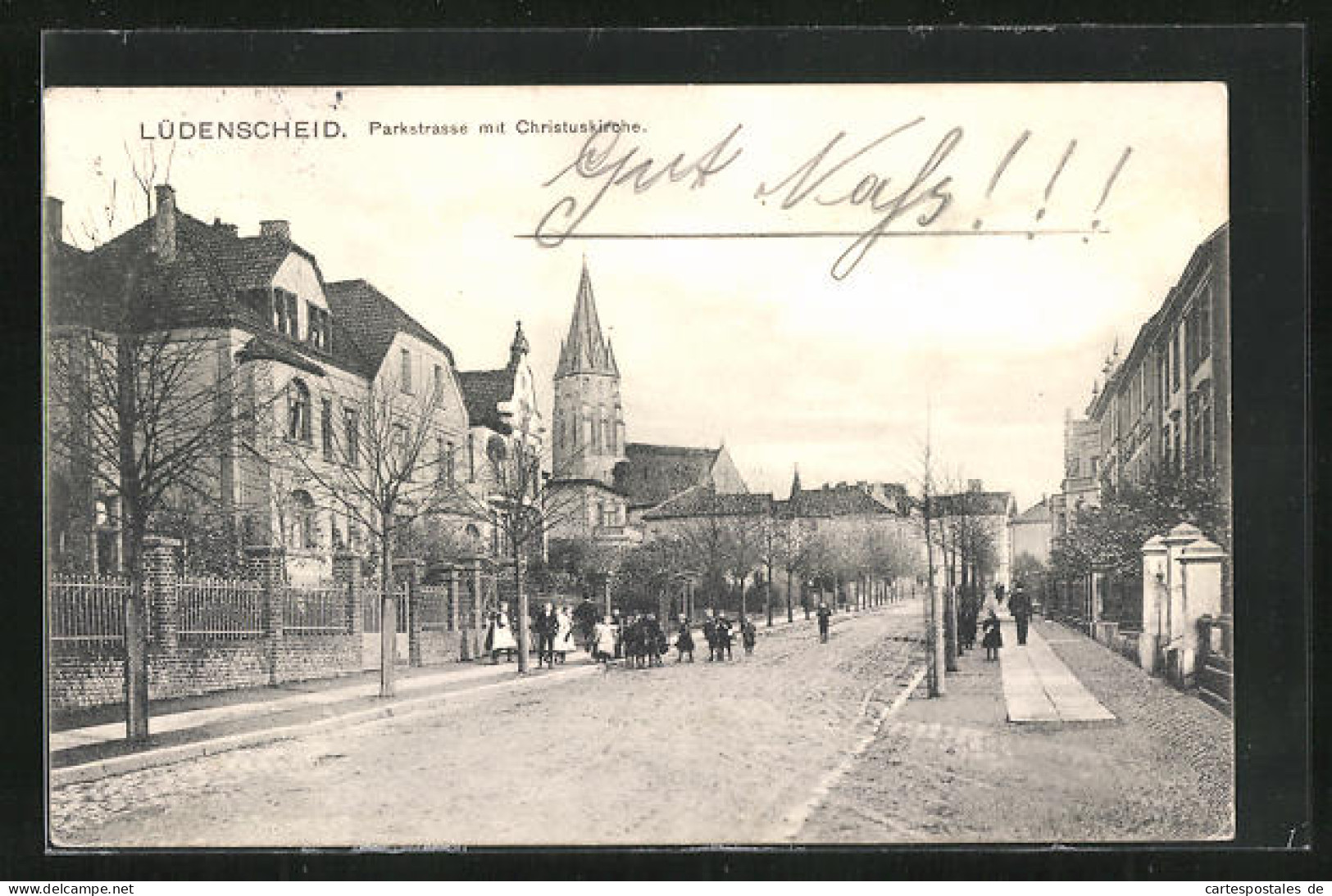 AK Lüdenscheid, Parkstrasse Mit Christuskirche  - Luedenscheid