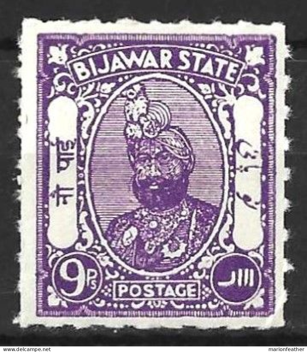 INDIA.." BIJAWAR..."...KING GEORGE V...(1910-36..)....9p.......SG8.........MH..... - Bijawar