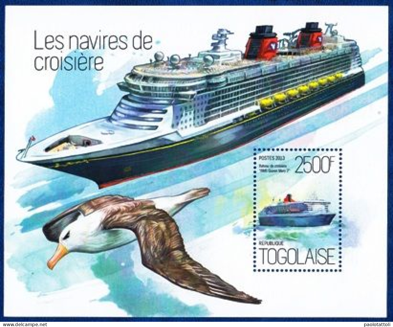 Togo,2013-  Les Navires De Croisière, 2500F- Block NewNH - Ships