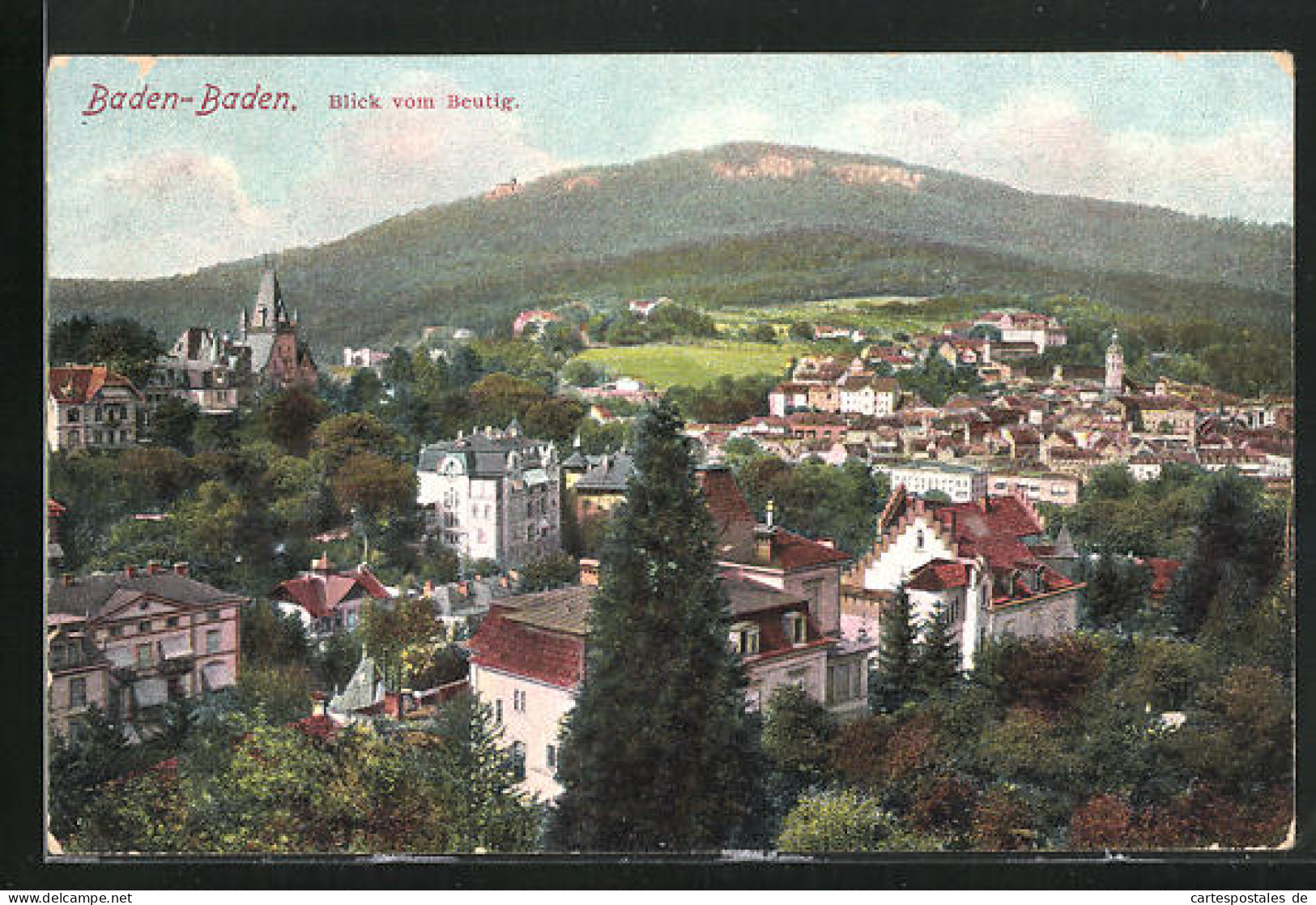 AK Baden-Baden, Blick Vom Beutig  - Baden-Baden
