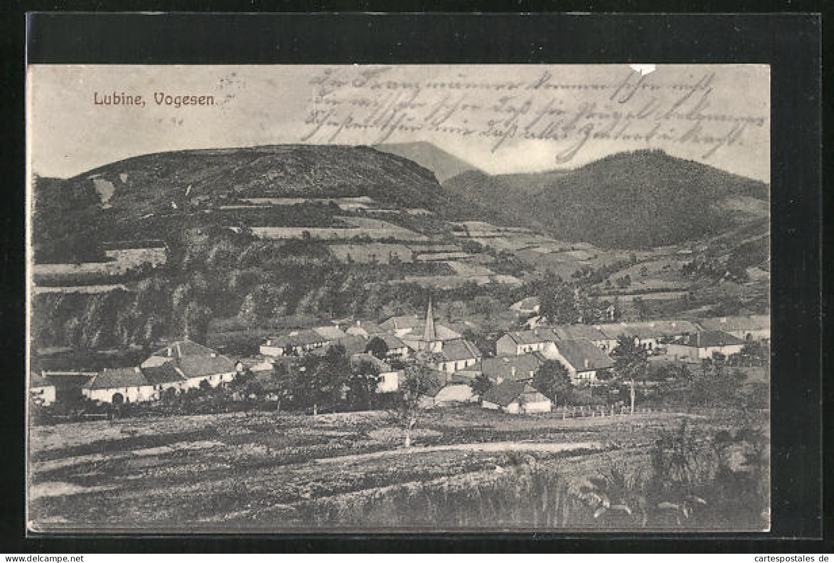 CPA Lubine /Vogesen, Vue Générale Avec Gebirge  - Altri & Non Classificati