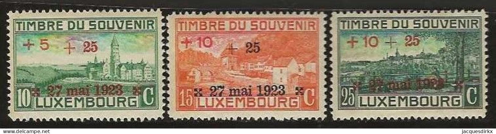 Luxembourg  .  Y&T   .   142/144   .   **    .    Neuf Avec Gomme Et SANS Charnière - Ongebruikt