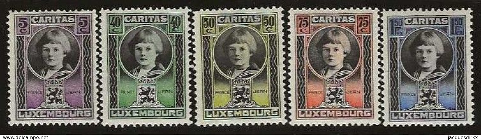 Luxembourg  .  Y&T   .   182/186    .   **    .    Neuf Avec Gomme Et SANS Charnière - Unused Stamps