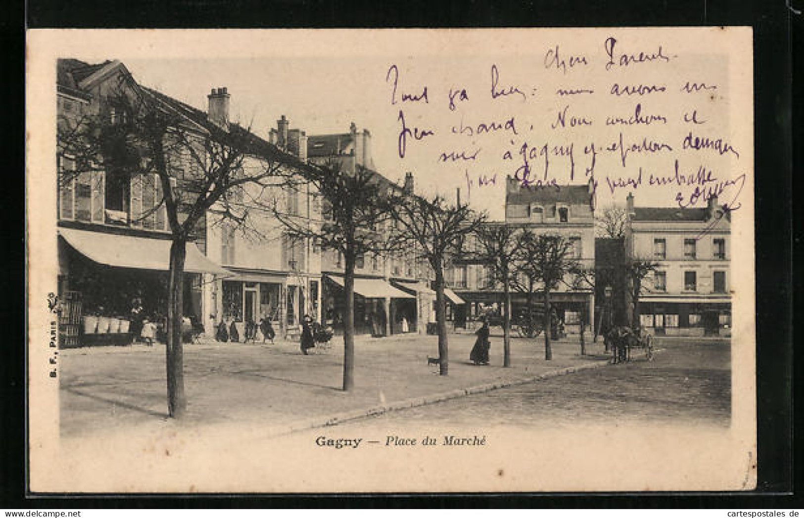 CPA Gagny, Place Du Marchè  - Gagny