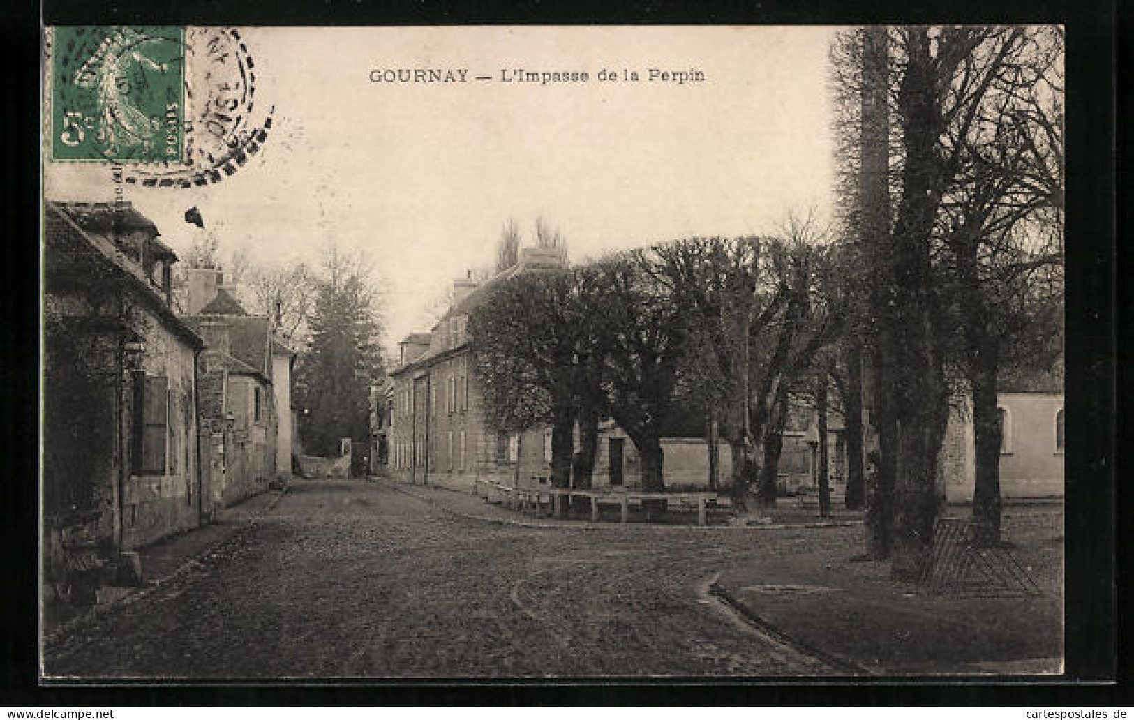 CPA Gournay, L`Impasse De La Perpin  - Sonstige & Ohne Zuordnung