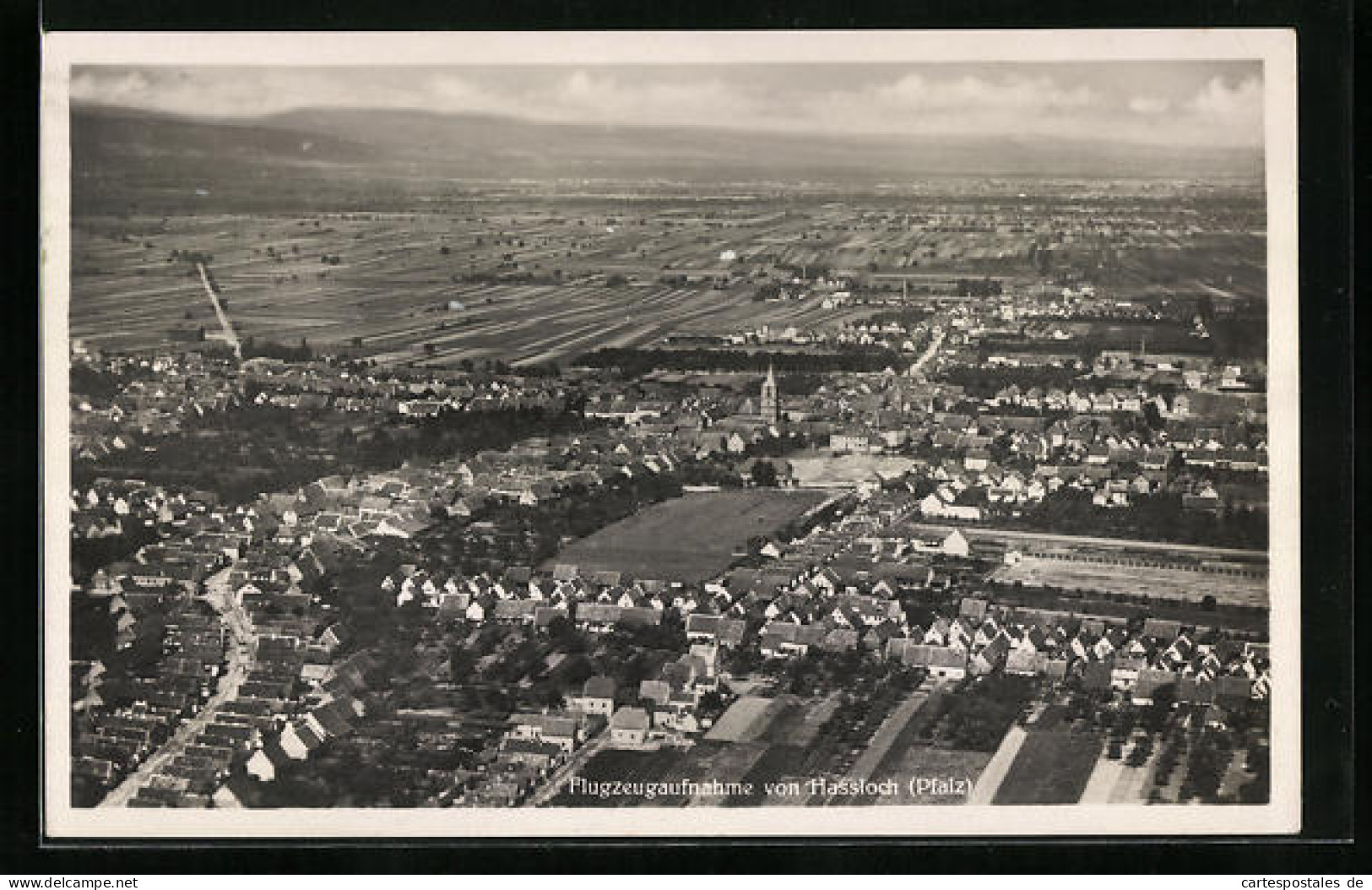 AK Hassloch /Pfalz, Totalansicht Vom Flugzeug Aus  - Hassloch