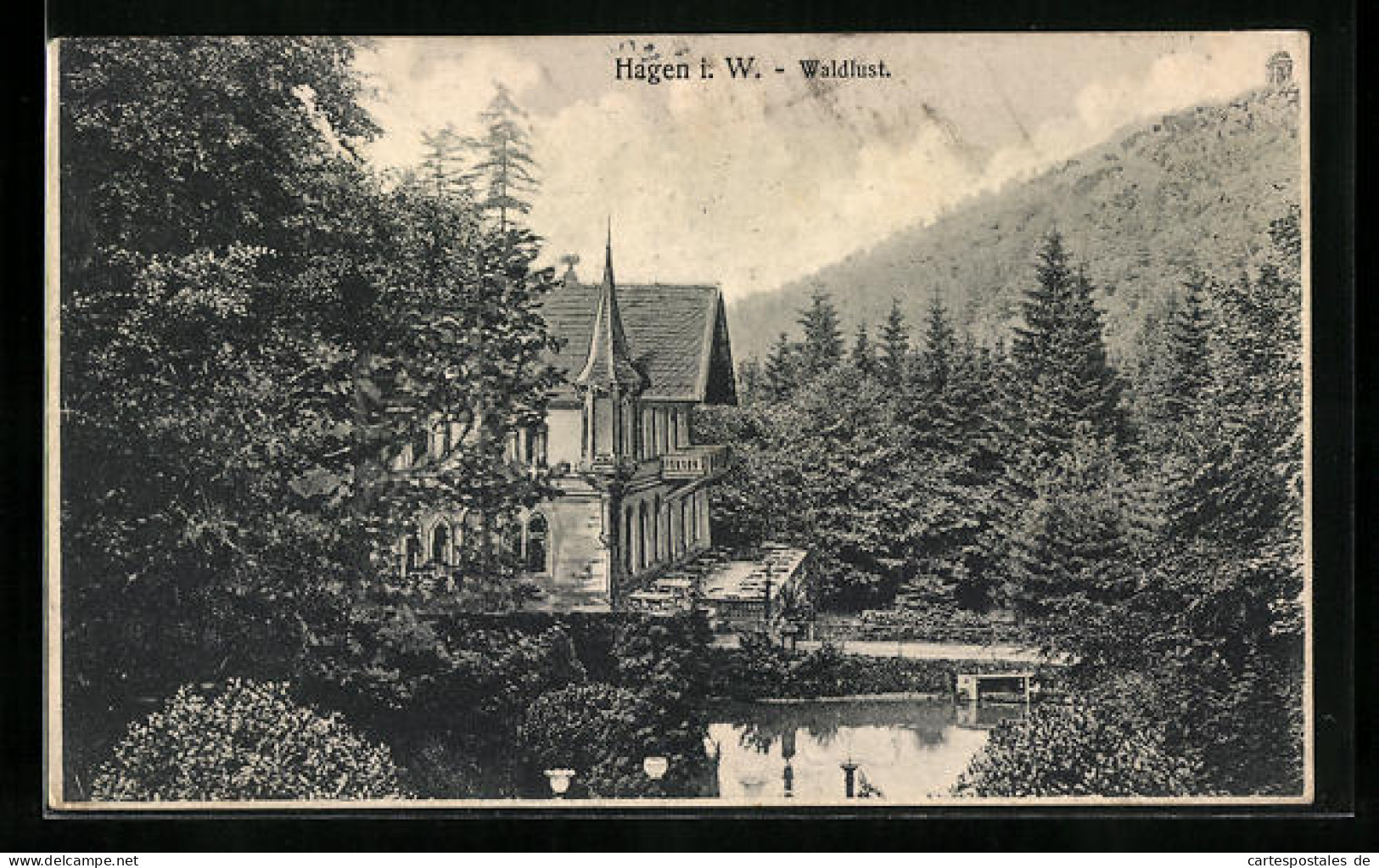 AK Hagen I. W., Gasthaus Waldlust  - Hagen