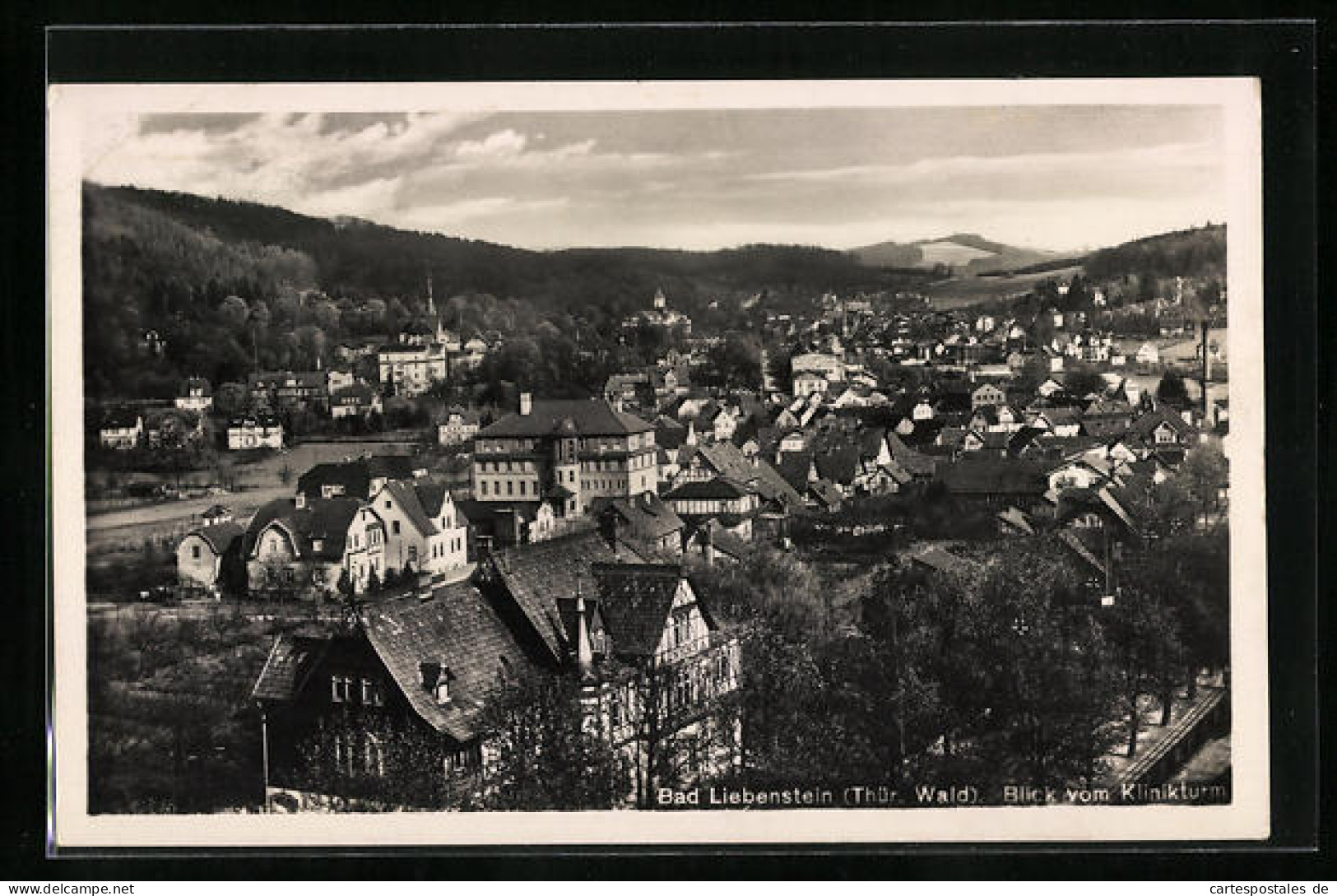 AK Bad Liebenstein (Thür. Wald), Blick Vom Klinikturm  - Bad Liebenstein