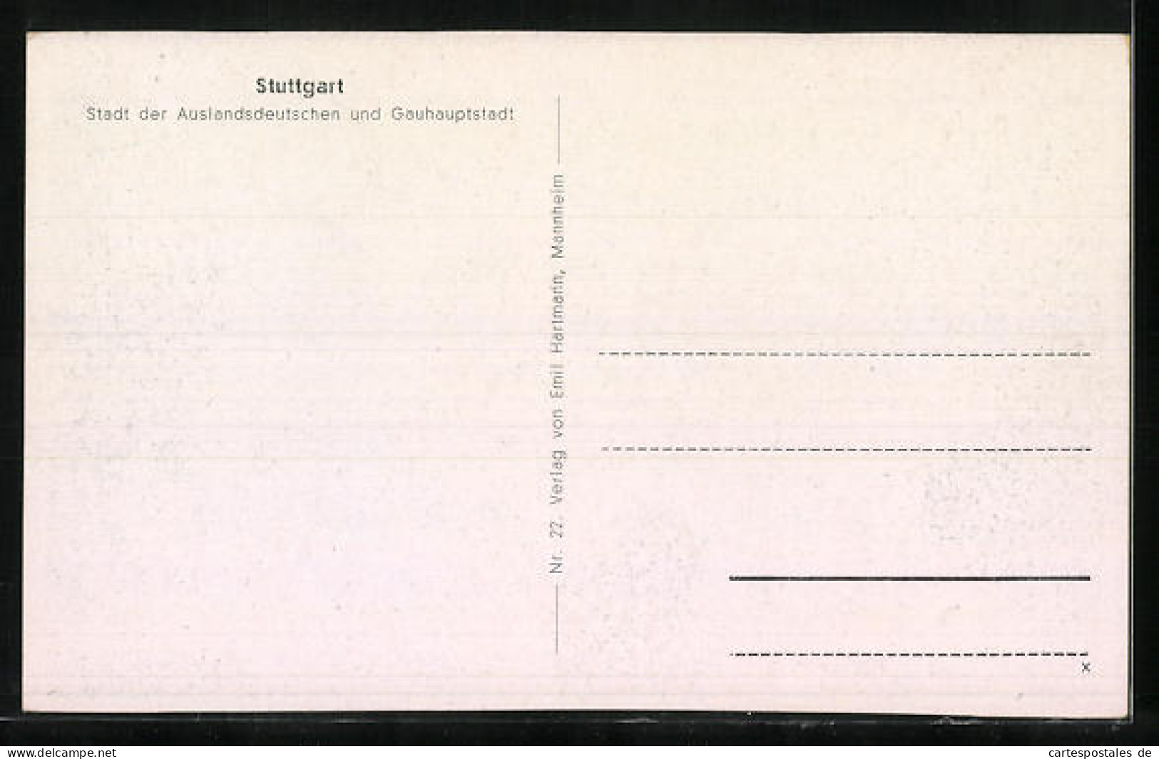 AK Stuttgart, Zeppelin-Bau  - Stuttgart