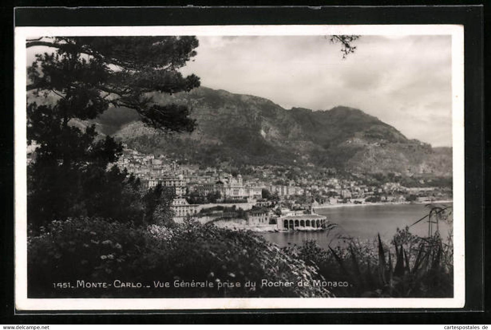 AK Monte-Carlo, Vue Générale Prise Du Rocher De Monaco  - Andere & Zonder Classificatie