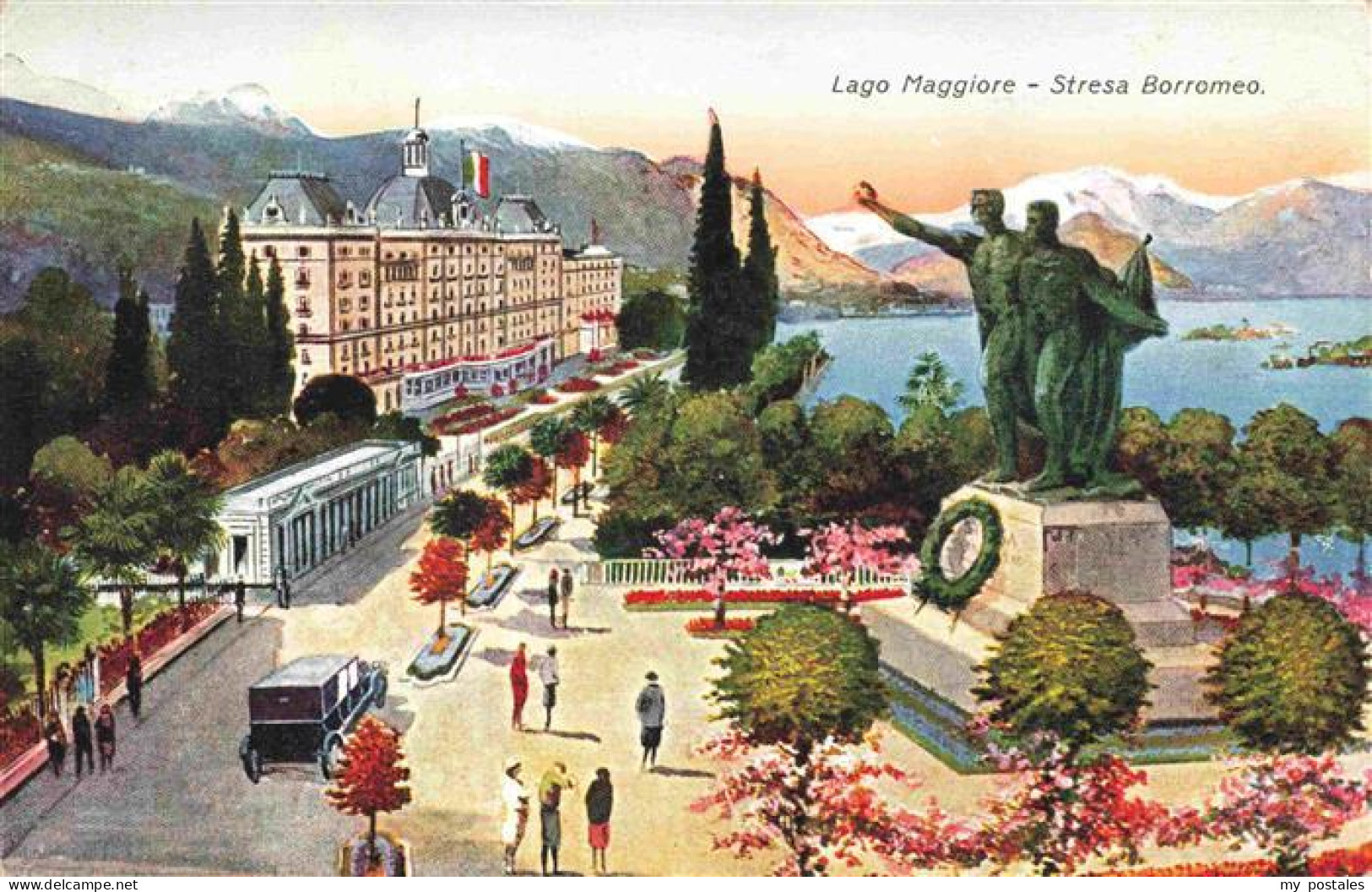 73975798 Stresa_Borromeo_Lago_Maggiore_IT Panorama Denkmal Hotel Lago Maggiore A - Sonstige & Ohne Zuordnung