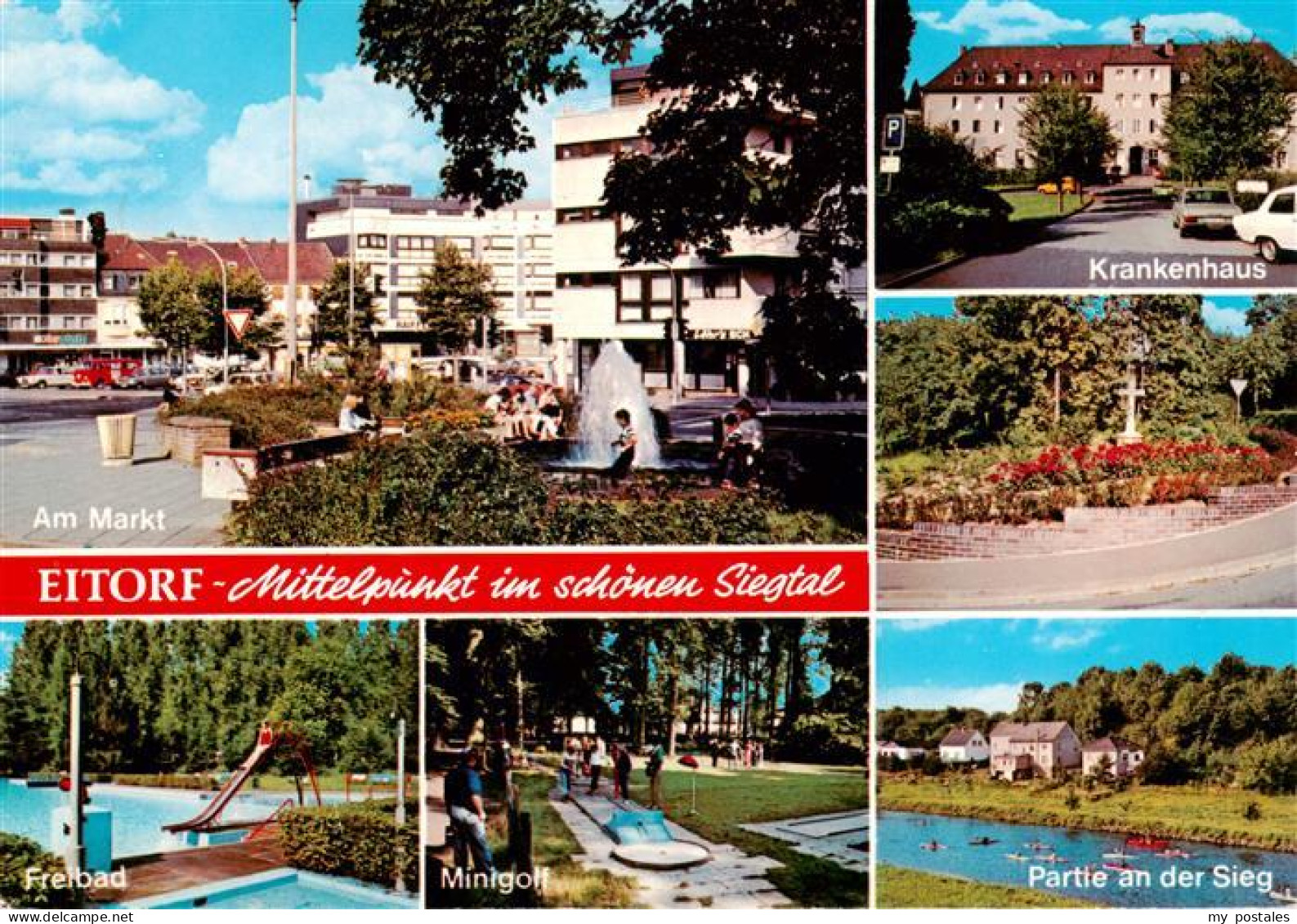 73945080 Eitorf Am Markt Krankenhaus Freibad Minigolf Partie An Der Sieg - Sonstige & Ohne Zuordnung