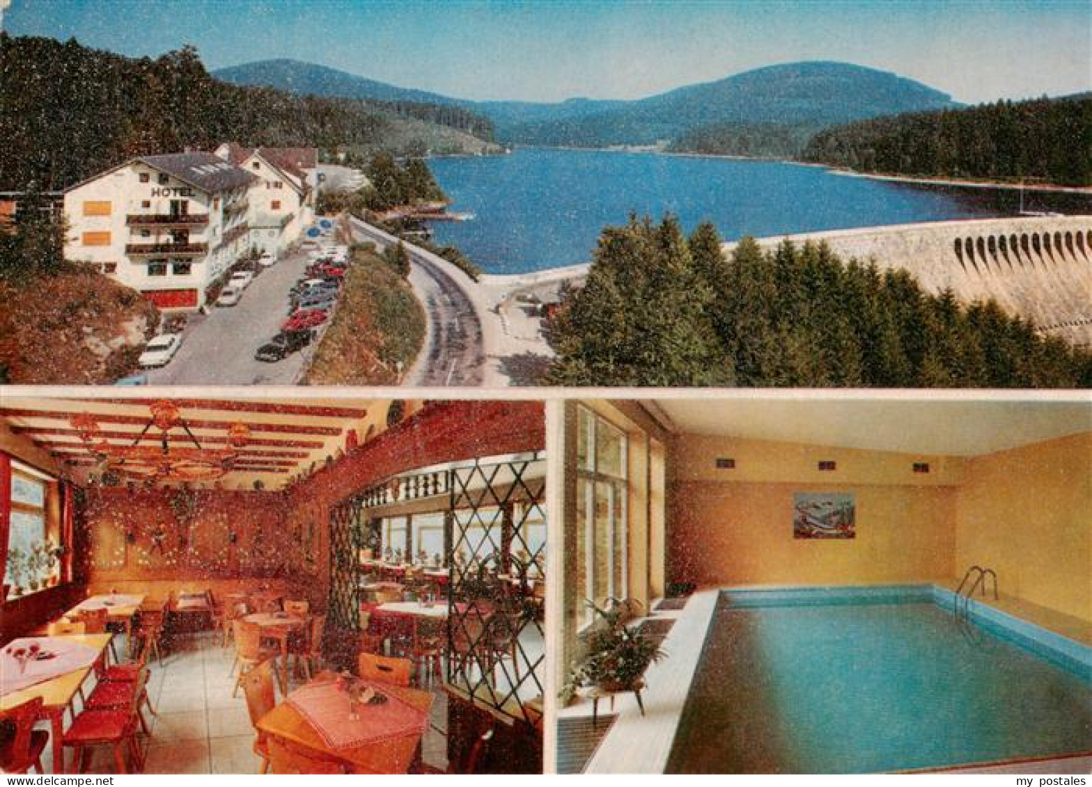 73945057 Schwarzenbachtalsperre Panorama Hotel Restaurant Hallenbad - Sonstige & Ohne Zuordnung