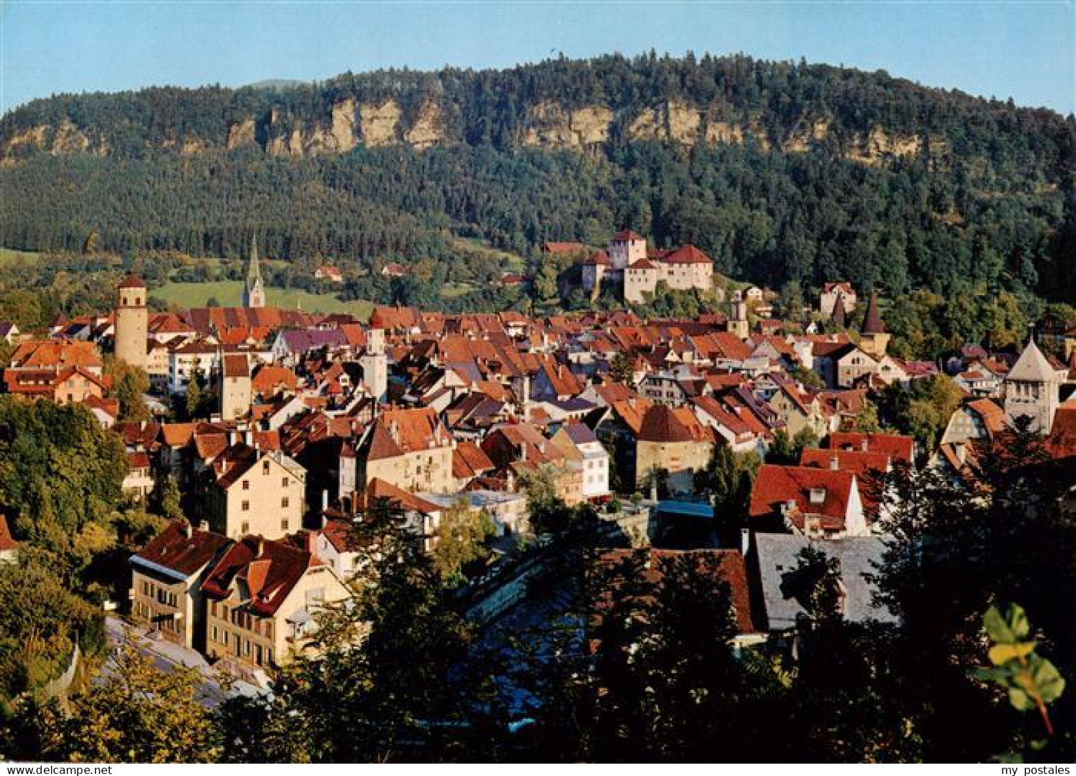 73945031 Feldkirch__Vorarlberg_AT Panorama Montfortstadt Mit Kaenzele - Sonstige & Ohne Zuordnung