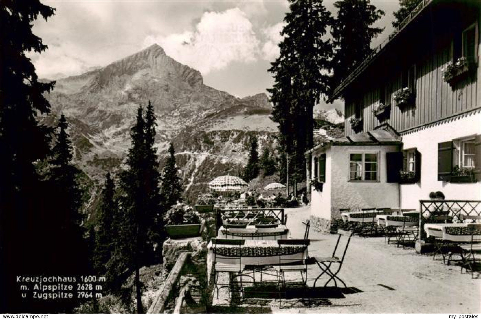 73903770 Kreuzjochhaus 1600m Garmisch-Partenkirchen Mit Alpspitze Und Zugspitze - Garmisch-Partenkirchen