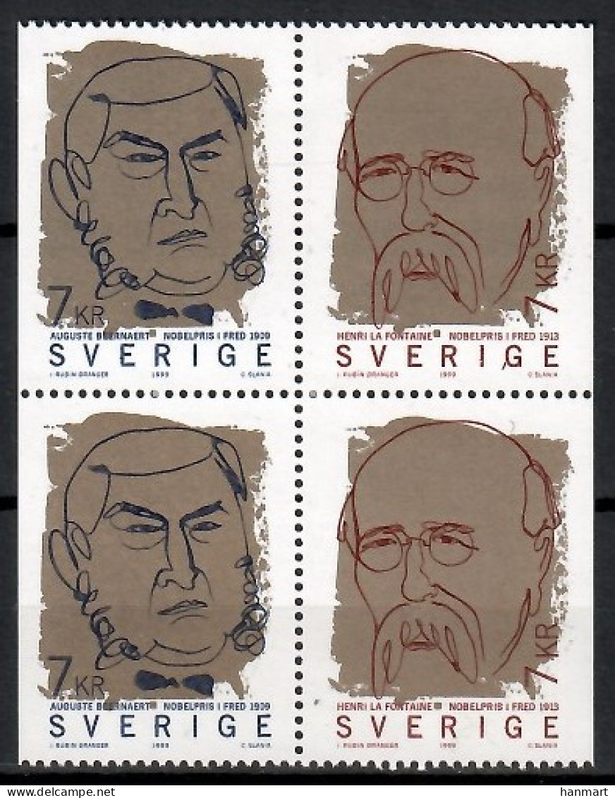 Sweden 1999 Mi 2141-2142 MNH  (ZE3 SWDvie2141-2142) - Nobelpreisträger