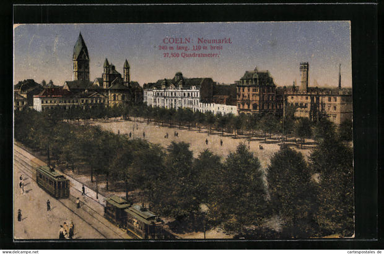 AK Köln, Neumarkt Mit Strassenbahn  - Köln