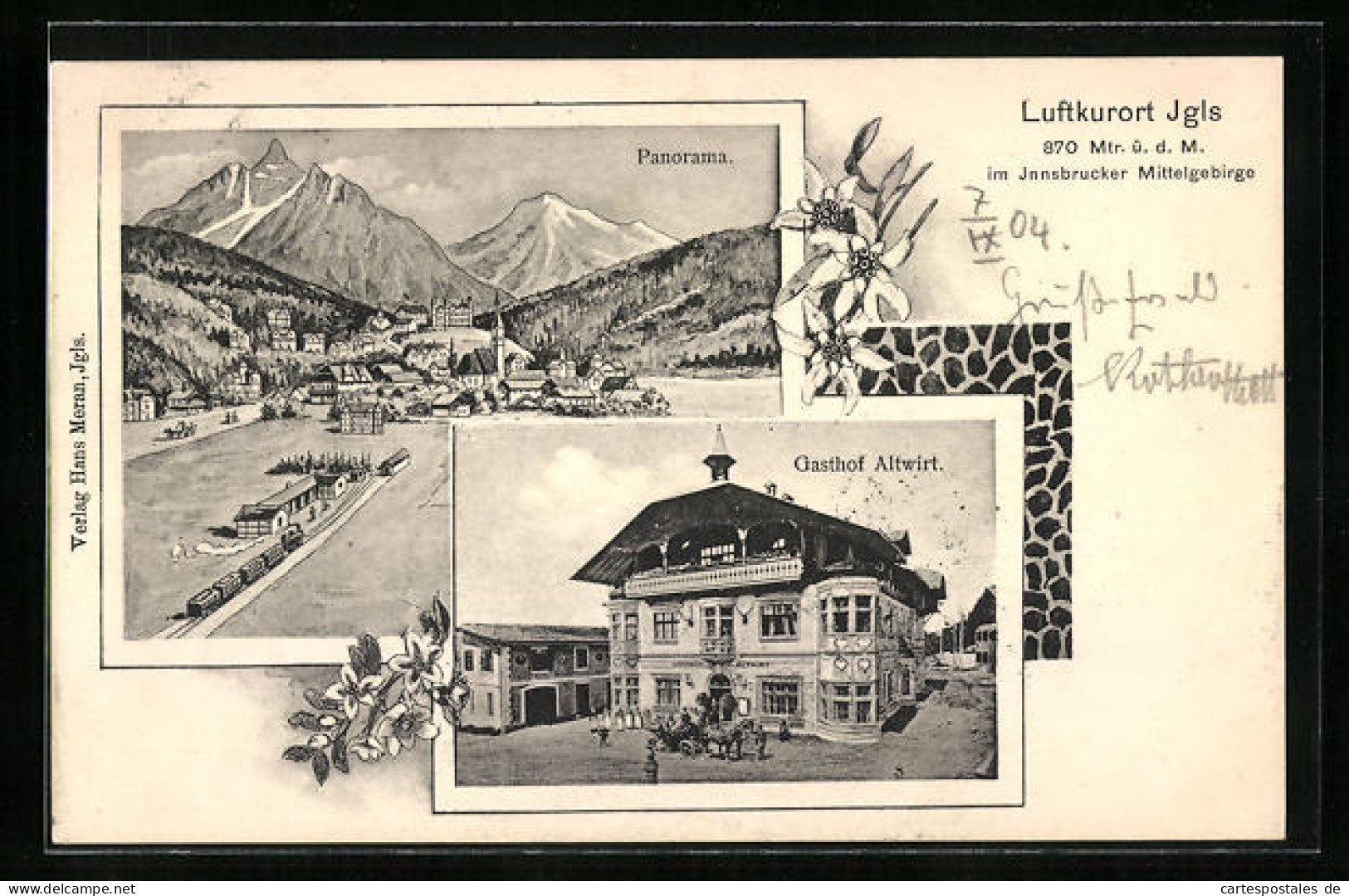 AK Igls, Gasthof Altwirt, Panorama  - Autres & Non Classés